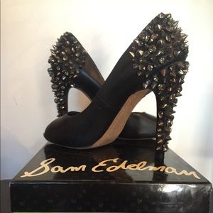 Sam Eldeman 100% Leather Diamond Heels